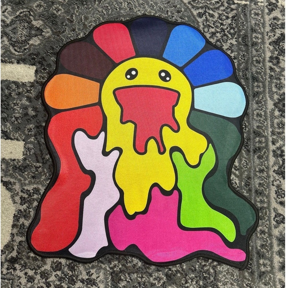 Takashi‎ Murakami Colorful Flower Meltdown Custom Rug